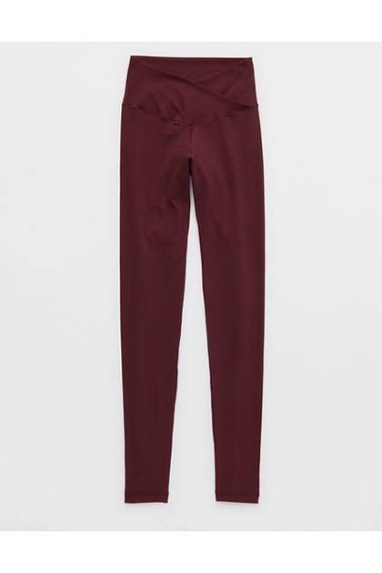OFFLINE By Aerie Real Me High Waisted Crossover Legging Royal Berry