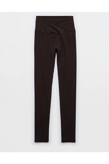 OFFLINE By Aerie Real Me High Waisted Crossover Legging Deep Earth