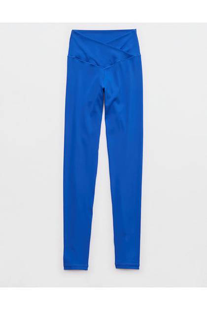 OFFLINE By Aerie Real Me High Waisted Crossover Legging Cobalt Jewel