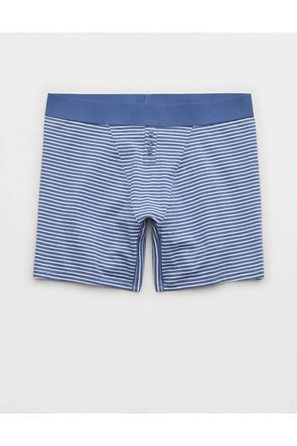 Superchill Cotton High Waisted Boyshort Underwear Marbled Blue