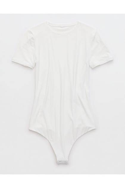 SMOOTHEZ Short Sleeve Bodysuit White