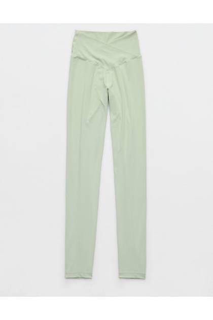 OFFLINE By Aerie Real Me High Waisted Crossover Legging Aloe