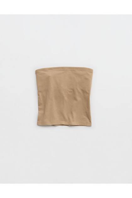 Aerie Happiest Tube Top Toasted Almond