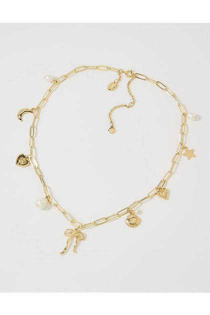 Aerie Charm Necklace Gold