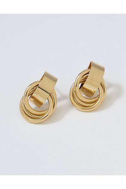 Aerie Mini Hoop Earrings Gold