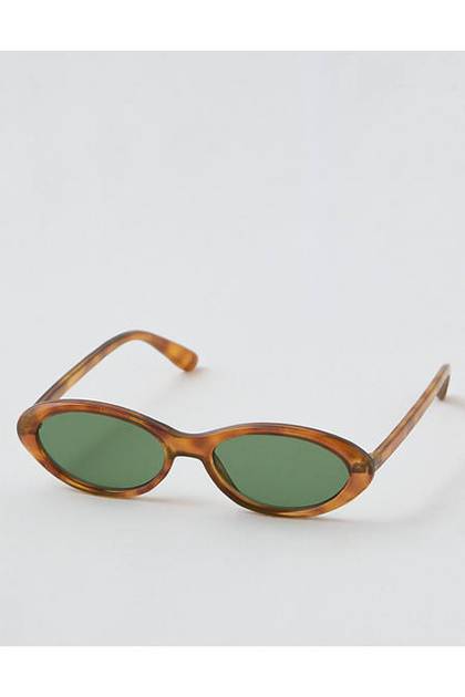 Aerie Skinny Oval Sunglasses Orange