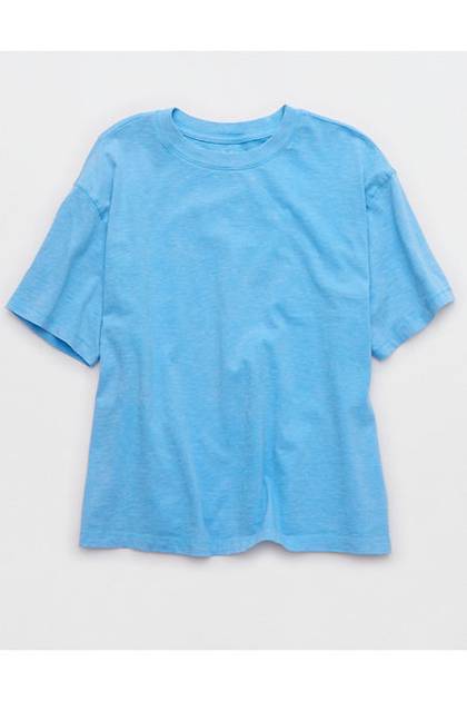 Aerie Relaxed T-Shirt Moody Blues