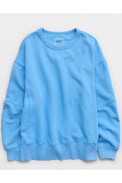 Aerie Go-To Sweatshirt Blue Vinyl