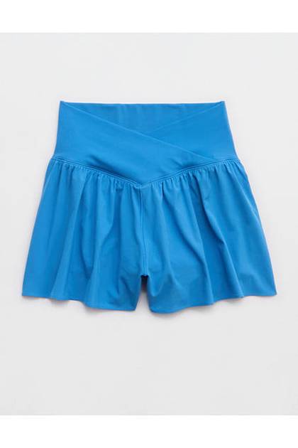 OFFLINE By Aerie Real Me Crossover Flowy Short Sky Blue