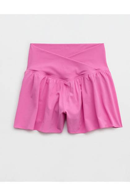 OFFLINE By Aerie Real Me Crossover Flowy Short Sunset Purple