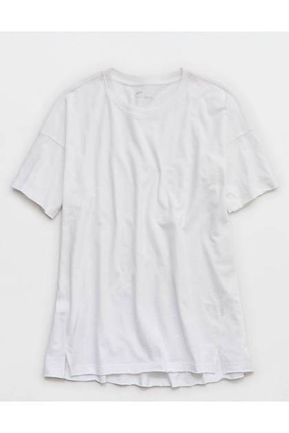 Aerie Basic Boyfriend T-Shirt Cool White