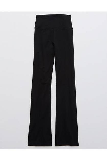 OFFLINE By Aerie OG Cotton High Waisted Flare Legging True Black