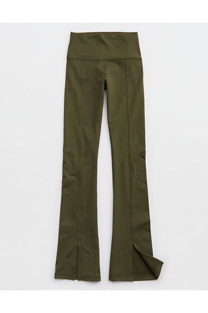 OFFLINE By Aerie The Hugger Mini Flare Legging Military Green