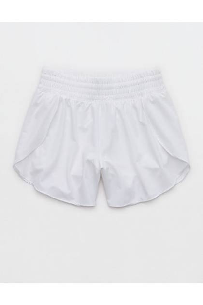 OFFLINE By Aerie High Waisted 3" Butterfly Hem Hot Stuff Short White