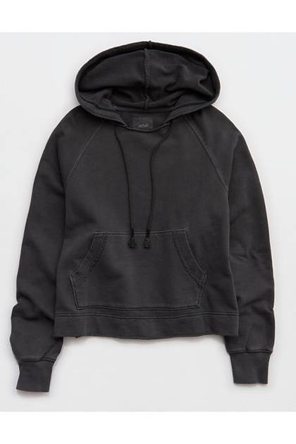 Aerie Vacay Hoodie Smoked Gray