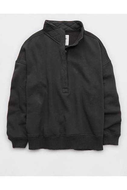 Aerie Oh Snap! Sweatshirt Smoked Gray