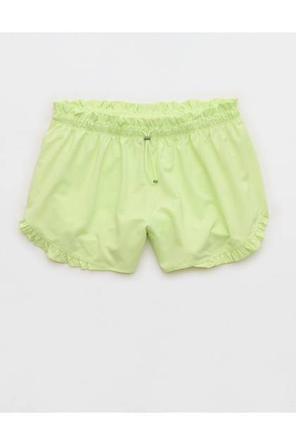 OFFLINE By Aerie 2" Ruffle Hot Stuff Short Sharp Green