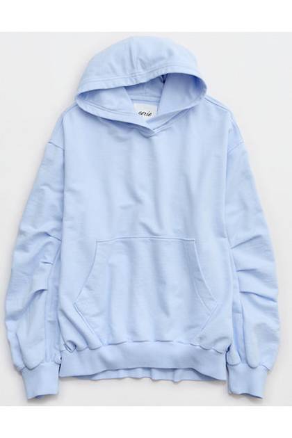 Aerie Jet Setter Hoodie Eyelet Blue