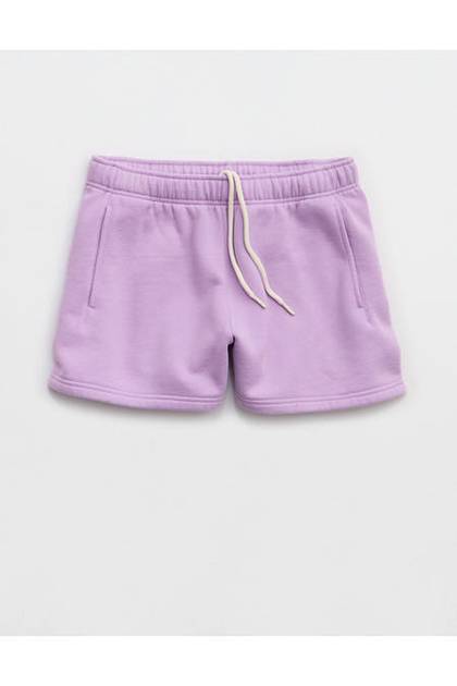 OFFLINE By Aerie 3" Cloud Fleece Short Lively Lilac