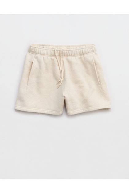 OFFLINE By Aerie 3" Cloud Fleece Short Heather Frost