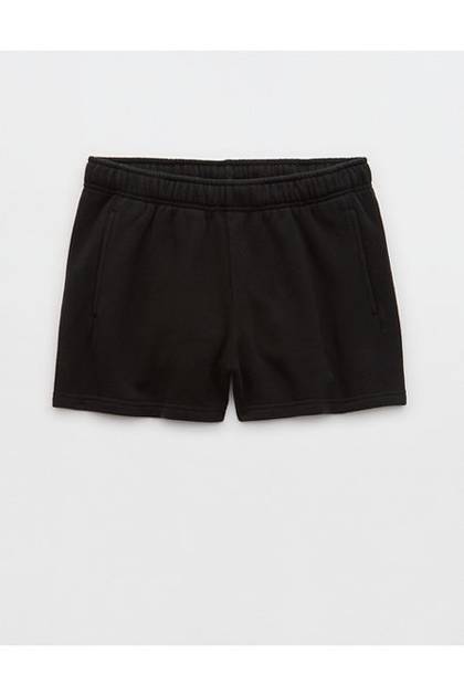 OFFLINE By Aerie 3" Cloud Fleece Short True Black