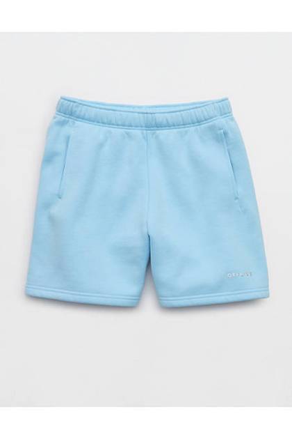 OFFLINE By Aerie 5" Cloud Fleece Short Divine Blue