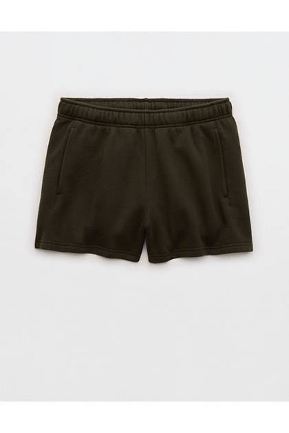 OFFLINE By Aerie 3" Cloud Fleece Short Olive Petal