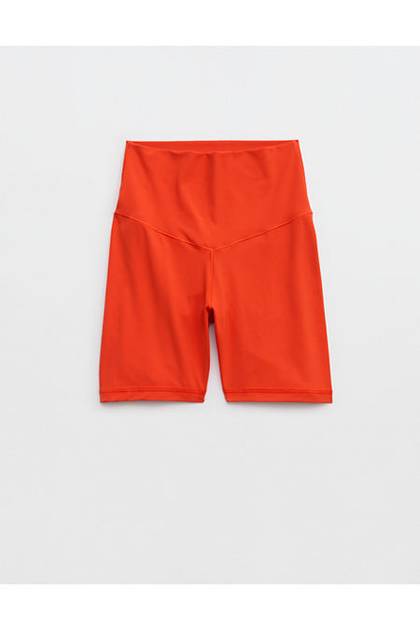 OFFLINE By Aerie Real Me XTRA High Waisted 5" Bike Short Orange Flare