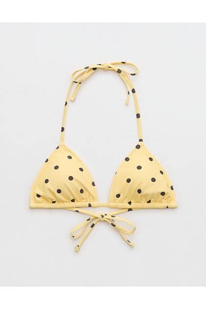 Aerie String Triangle Bikini Top Citron