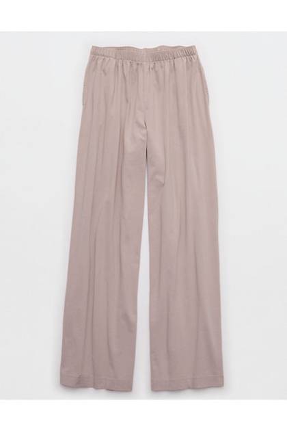 Aerie Dream Jersey Trouser PJ Pebble