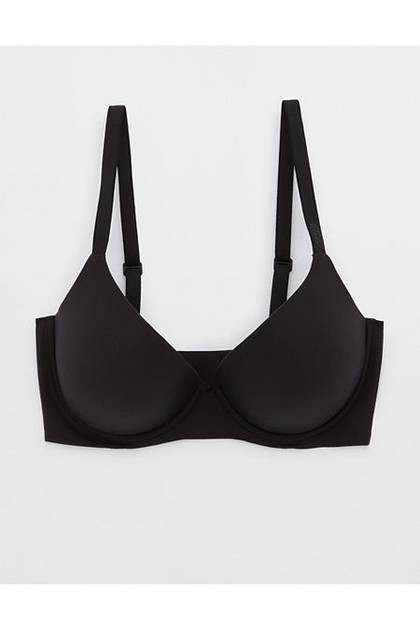 SMOOTHEZ Pull On Push Up Bra True Black