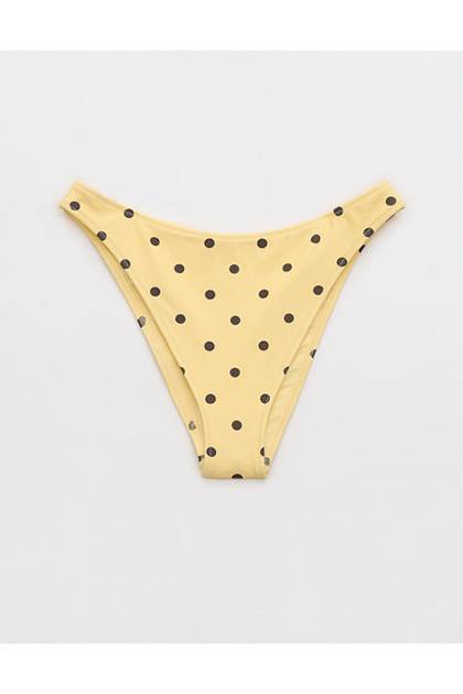 Aerie Mid Rise Cheeky Bikini Bottom Citron