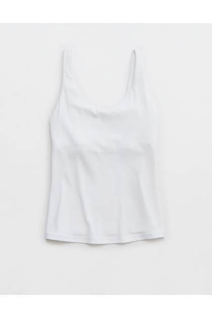 OFFLINE By Aerie Real Me Low Key Tank Top White