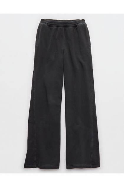 Aerie First Class Fleece Trouser Smoked Gray