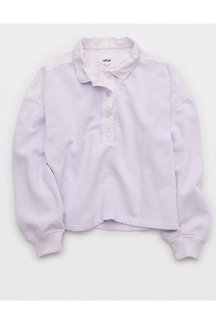 Aerie First Class Sweatshirt Lavender Dawn