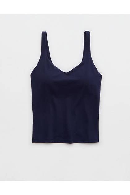 OFFLINE By Aerie Real Me Low Key Tank Top Royal Navy