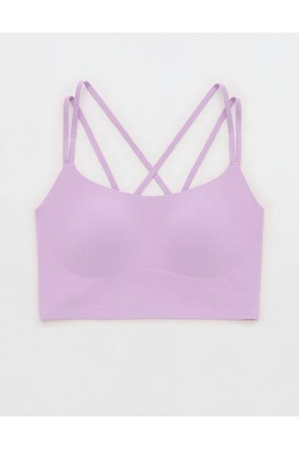 OFFLINE By Aerie Real Me XTRA Hold Up! Strappy Sports Bra Lively Lilac