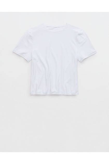SMOOTHEZ Short Sleeve Crew T-Shirt White
