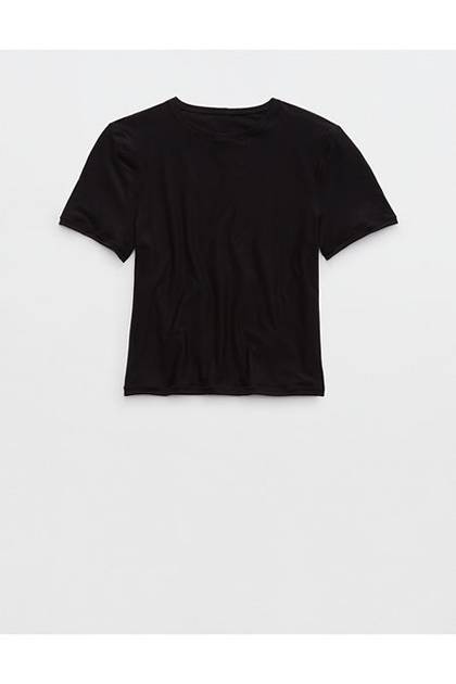 SMOOTHEZ Short Sleeve Crew T-Shirt True Black