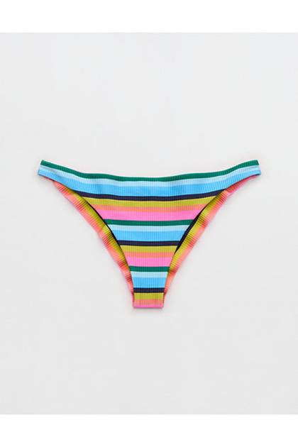 Aerie Happy Cheeks Bikini Bottom Pink Punch