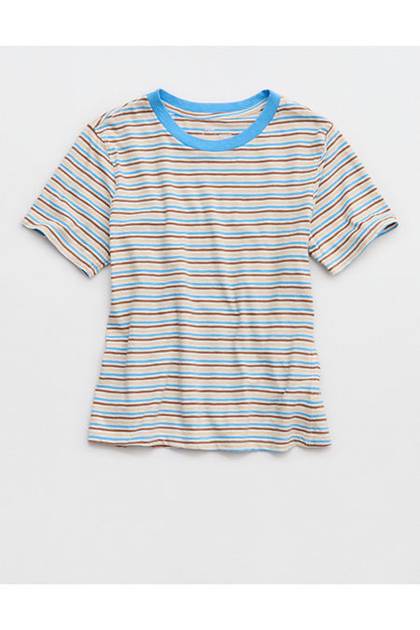 Aerie Vintage T-Shirt Blue Vinyl