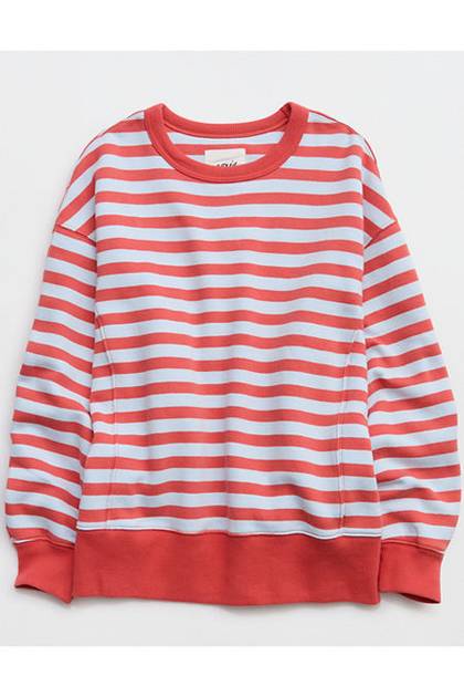Aerie Go-To Sweatshirt Rusty Peach