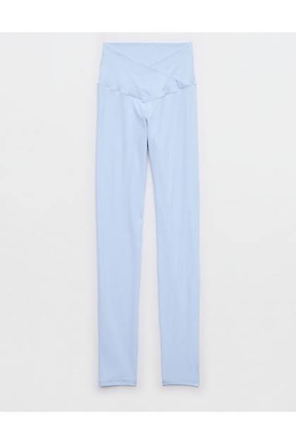 OFFLINE By Aerie Real Me High Waisted Crossover Legging Eyelet Blue