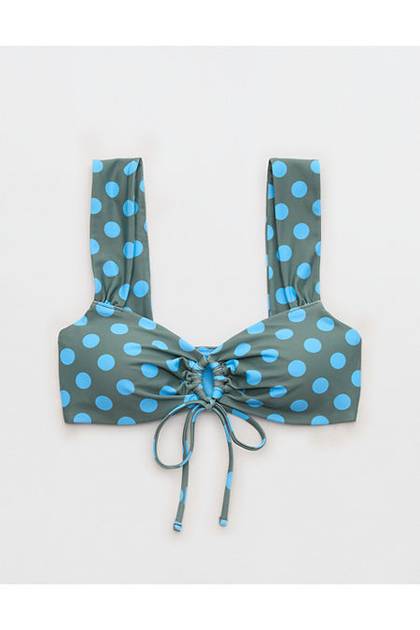Aerie Keyhole Bandeau Bikini Top Royal Palm
