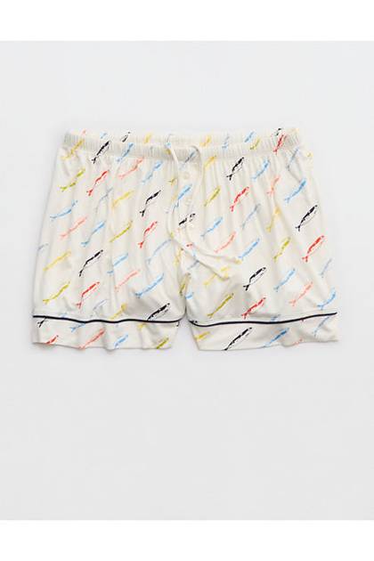 Aerie Real Soft® Pajama Boxer Blue Heaven