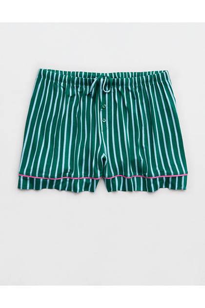 Aerie Real Soft® Pajama Boxer Deep Forest Green