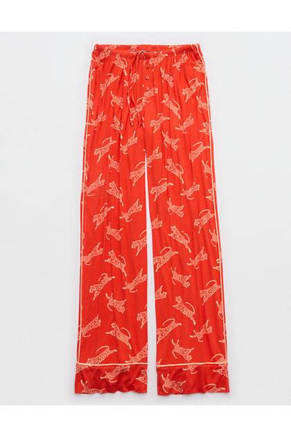 Aerie Real Soft® Trouser PJ Orange Flare