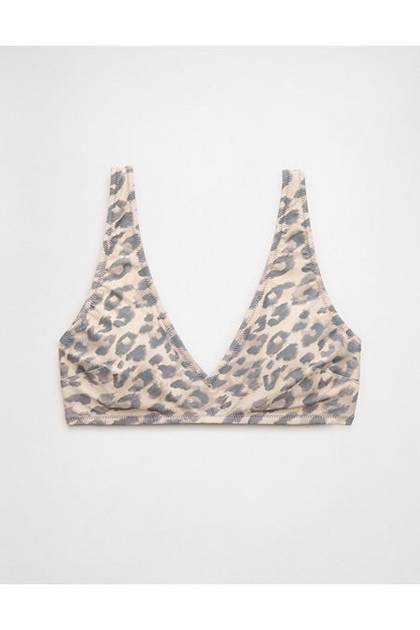 Aerie Wide Strap Voop Bikini Top Cake Batter