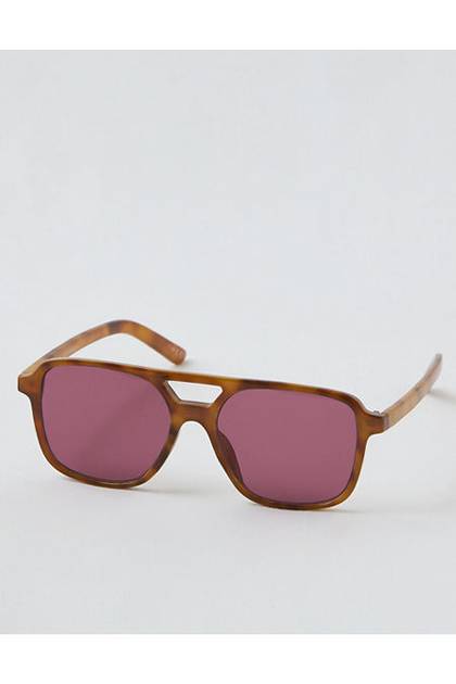 Aerie Double Bridge Sunglasses Purple