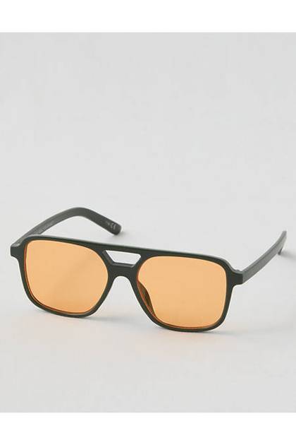 Aerie Double Bridge Sunglasses Castle Green